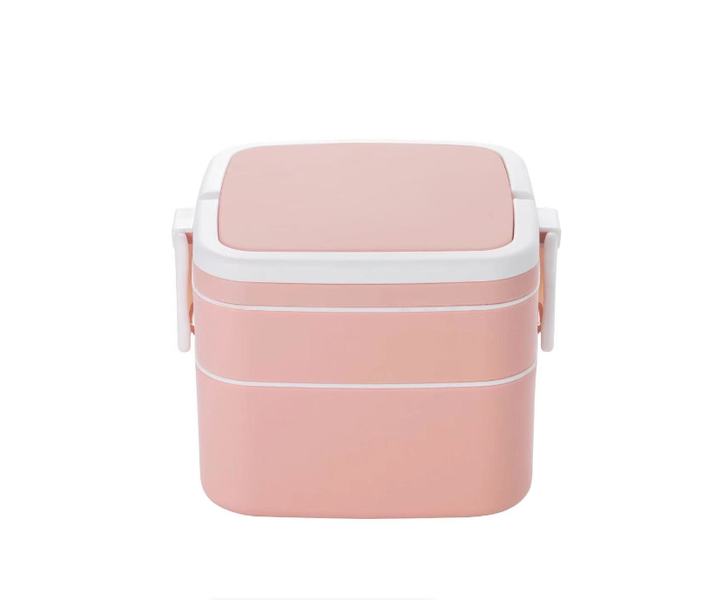 Double-layer Portable Lunch Box With Lid
