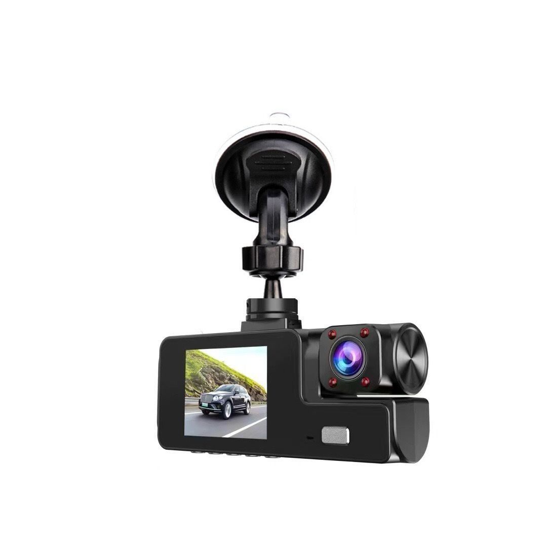 3 Channel 1080P Dash Cam Front Inside Rear Three-Way Car Dashboard Cameras