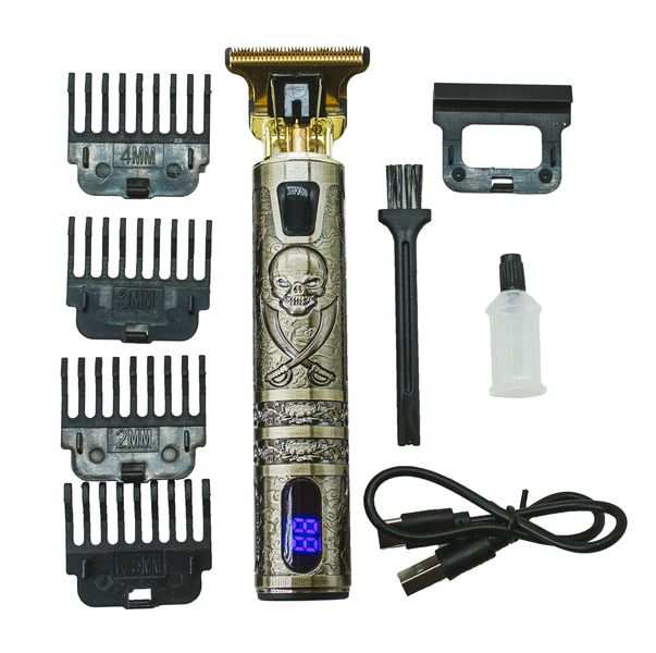 Professional Cordless Hair Clipper With T-Blade Haircut Trimmer