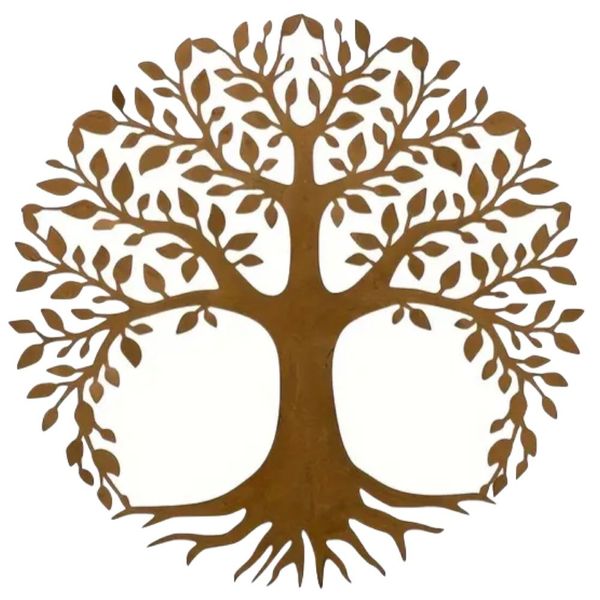 Decor Vintage Tree of Life Metal Wall Art Hanging for Home &amp; Garden - 40cm