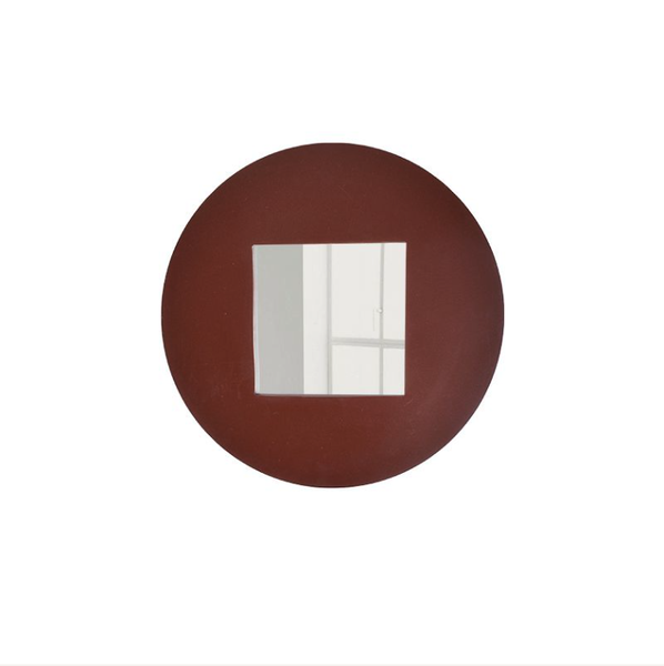 Elegant Mirror and Single Drawer Combo - Brown