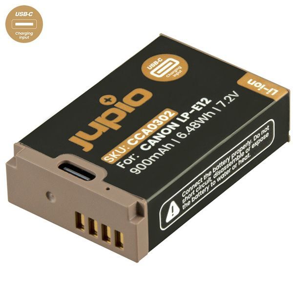 Jupio Battery for Canon LP-E12 Ultra C (USC-C Input) 900mAh