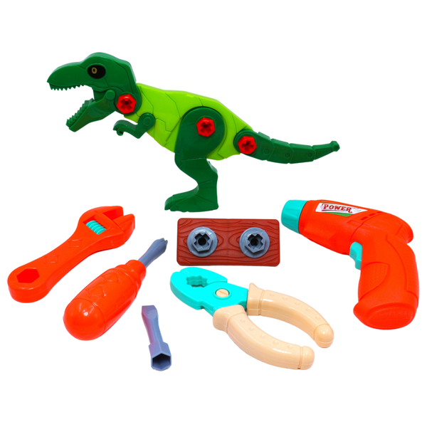 Dinosaur Deluxe Tool Set - Construction Dinosaur Set with Tools