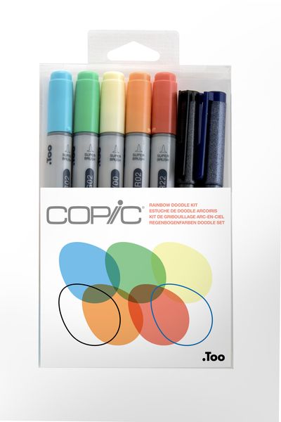 Copic Ciao Rainbow Doodle Kit (7 Piece)