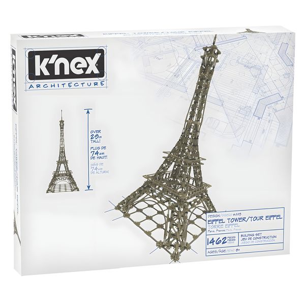Knex Architecture - Eiffel Tower Building Set - 1462 Pieces