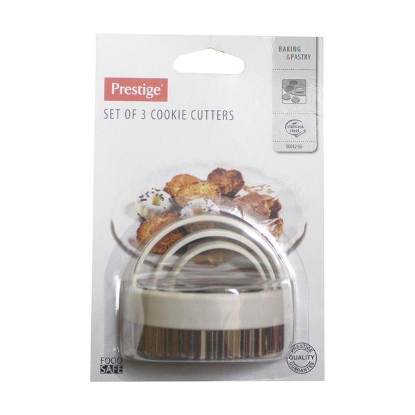 Prestige Stainless Steel Round Biscuit Cutters