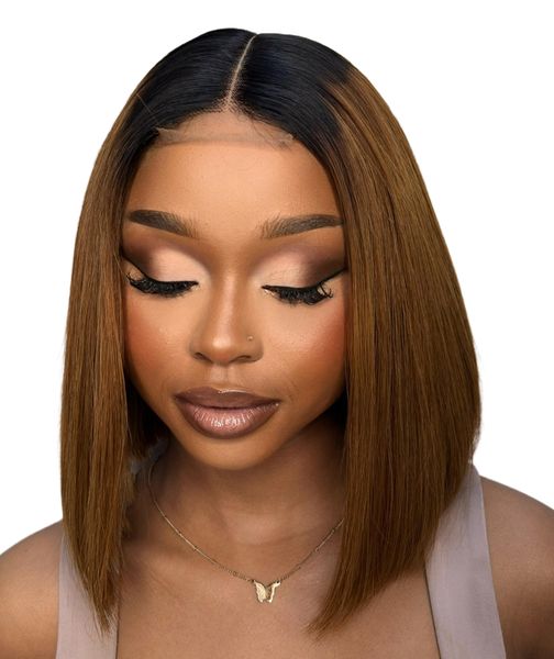 Super Double Drawn Ombre (Middle Part Bob)