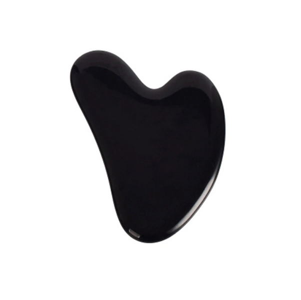 Natural Black Obsidian Massage Gua sha Board Facial Massager