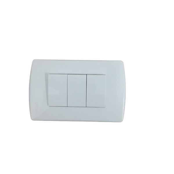 P Piper 4 X 2 3 Lever 1 Way Switch White - 3 Pack
