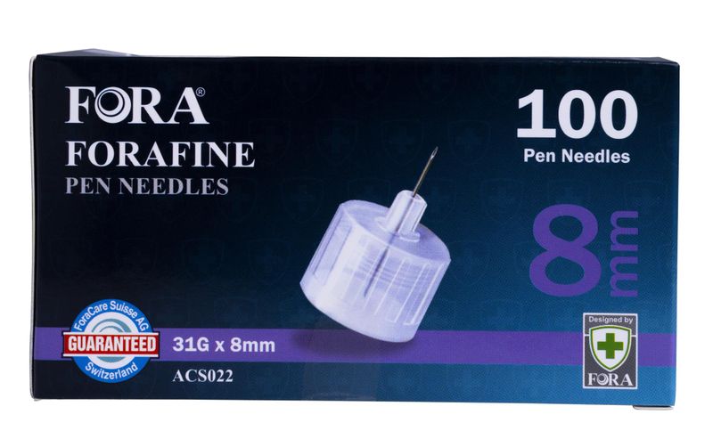Forafine Pen Needles 31Gx8mm 100pcs