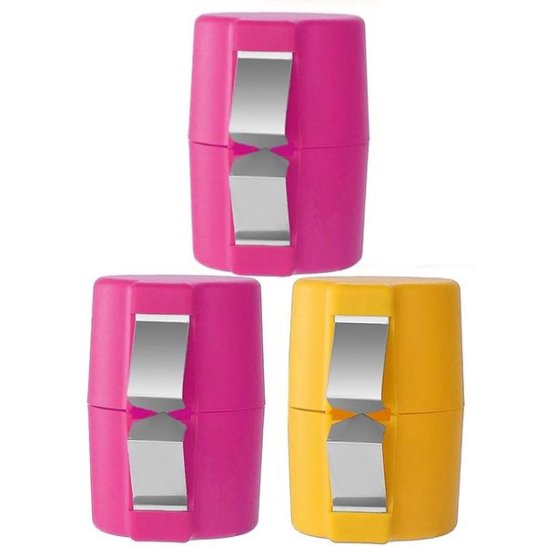 Easy Crack &amp; Clean Boiled Egg Cracker - Yellow &amp; Pink