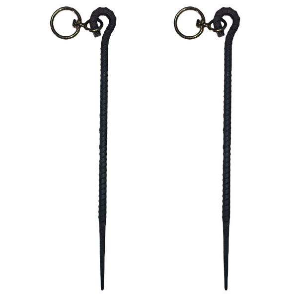 Pet Heavy Duty Galvanized Dog Ground Anchors (50cm) Set of 2