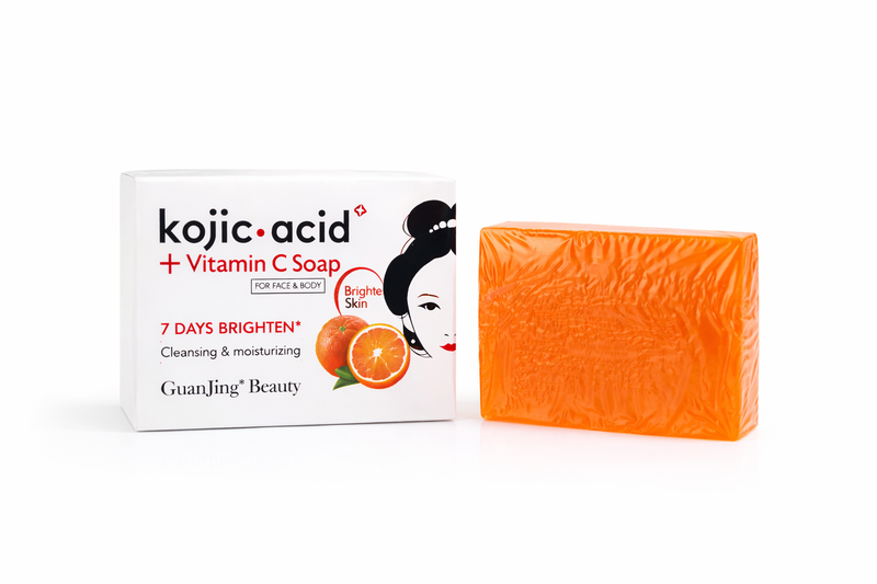 GuanJing Beauty Kojic Acid + Vitamin C Soap Face and Body