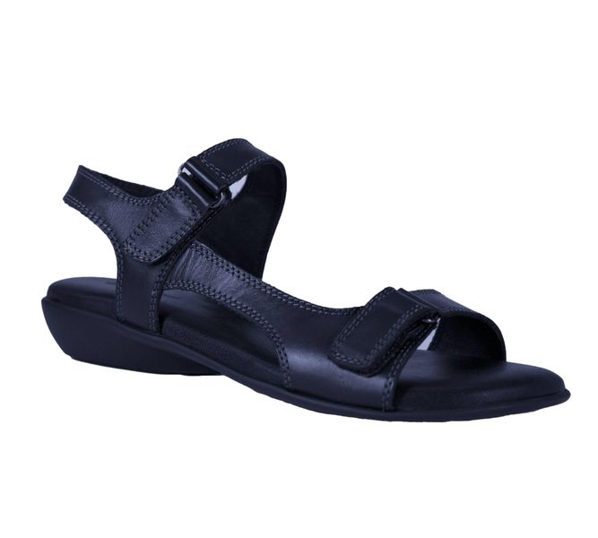 Green Cross - Women Navy Hook and Loop Sandal