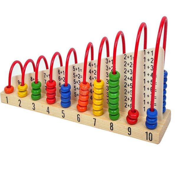 Wooden Abacus Calculation Shelf for Kids