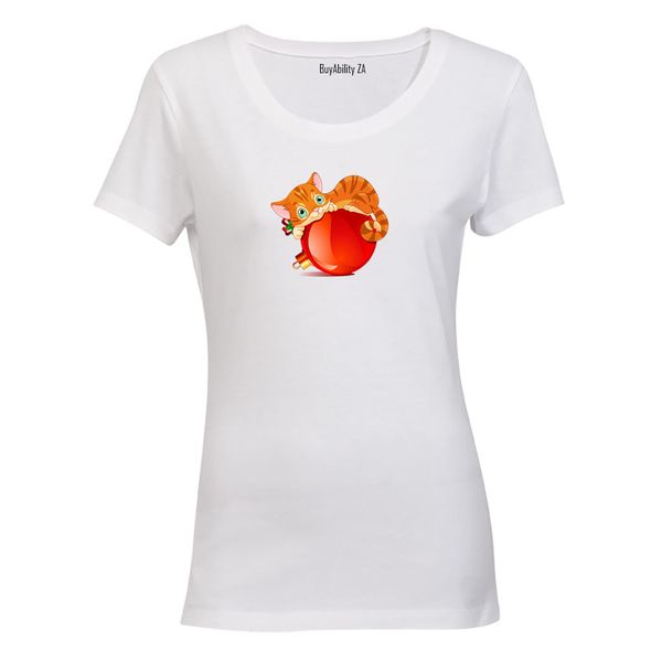 Christmas Bauble Cat - T-Shirt