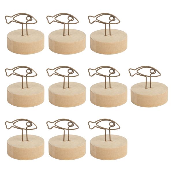 Place Card Holder Fish Shape Vertical Type for Office
