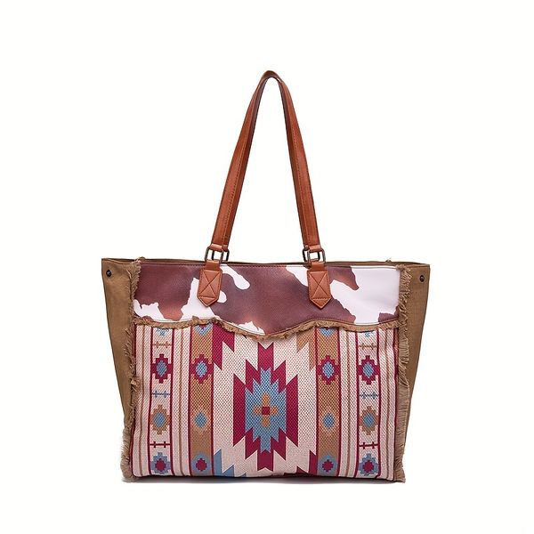 Vintage Indian-Style Large-Capacity Shoulder Bag