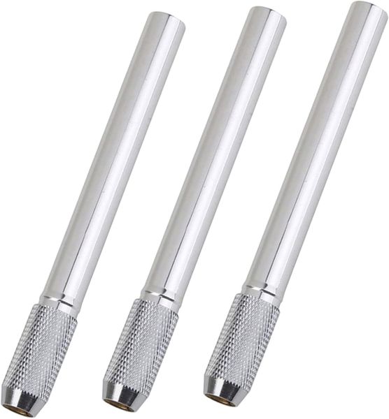 3Pcs Metal Pencil Extenders Colorful Design Wear-resistant Sketch Pencil
