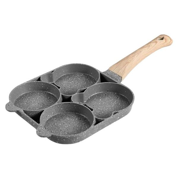 Stylish 4 Holes Non-Stick Frying Pan