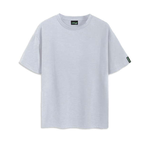 Javlin - Grey Melange Ringspun Cotton T-Shirt