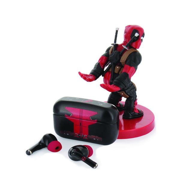 Deadpool Phone Holder+wireless Earbuds