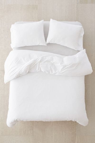 3pcs Duvet Cover Plain White