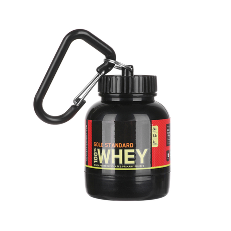 100ML Portable Protein Container Powder Bottle With Whey Keychain