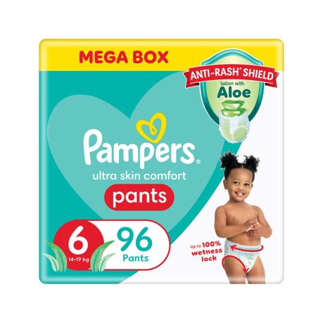 Pampers Anti-Rash Shield Pants Size 6 (+16 kg) 96 Nappies