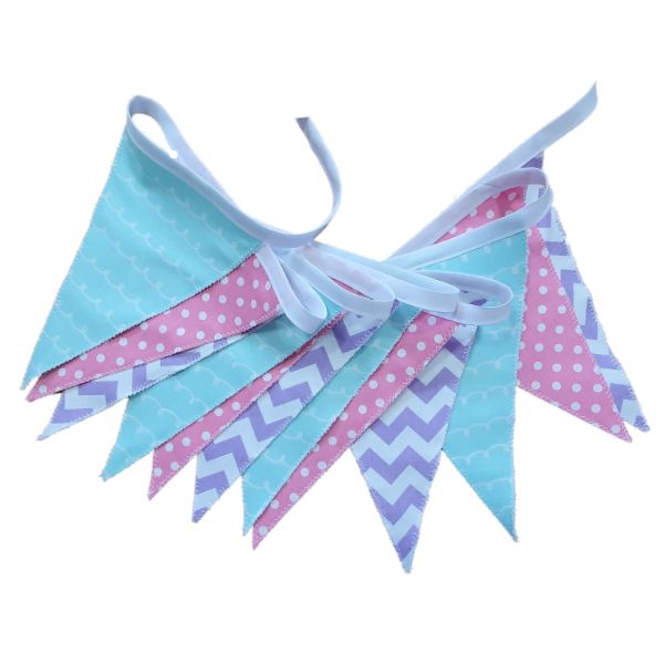 Bunting Pink, Purple, Mint Green