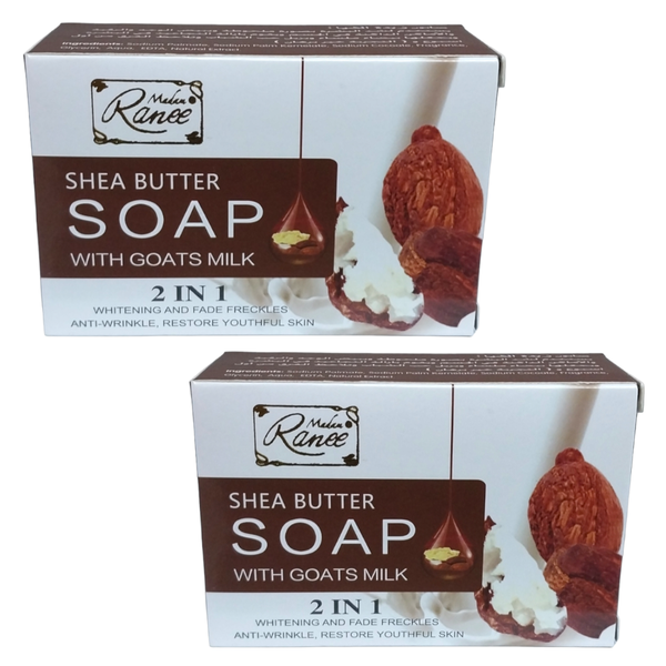 Shea Butter Soap with Goat's Milk (Pack of 2)