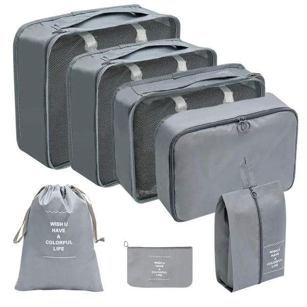 7 Piece Ultimate Travel Organiser Set