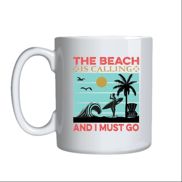 Surf Beach Coffee Mugs Trendy Surfing Lovers Graphic Birthday Present 037