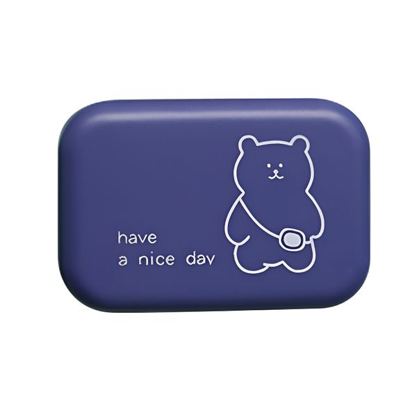 3-Piece Compact Cute Leak-Proof Contact Lens Case