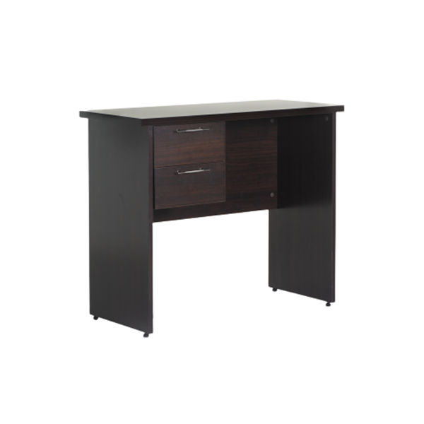 Axa 90cm Side Desk With 2 Drawer Unit - Wenge