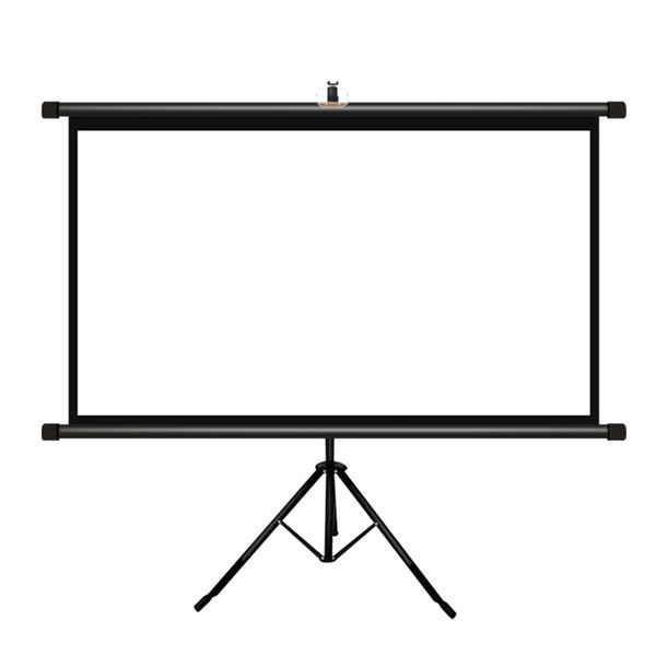 Portable 60 inch 4:3 Floor-Standing Tripod Plastic Projector Screen-2 Ways