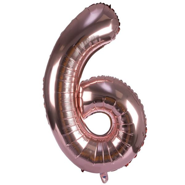 Bulk Pack x 1 Balloon Helium Foil Rose Gold 6 106cm