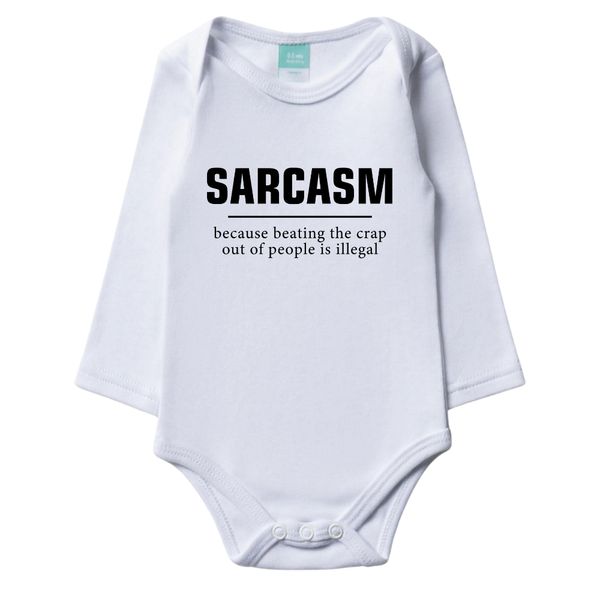 Sarcasm Baby Long Sleeve Bodyvest