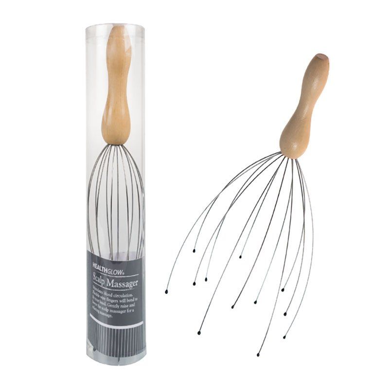 Bulk Pack x 2 Head & Scalp Massager with Wooden Handle Shop Today