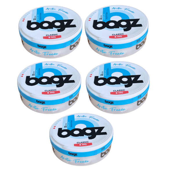 Bagz - Nicotine Pouch Arctic Freeze 8 MG - 5 Pack