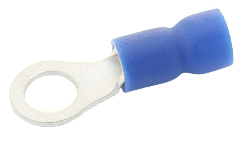 Multicomp Pro (RVES2-4) Ring Tongue Terminal, M4, #8, 14 AWG, 2.5 mm²