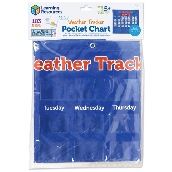 Learning Resources Weather Tracker Pocket Chart