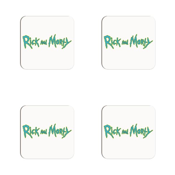 Rick and Morty Emblem Coasters - Set of 4