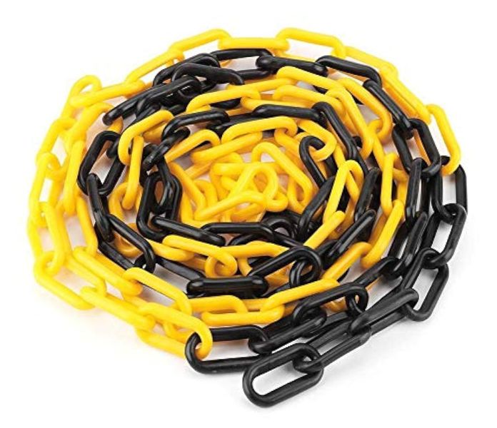 Prepack Plastic Black/Yellow Chain 6mmx2.5m 008083060GES