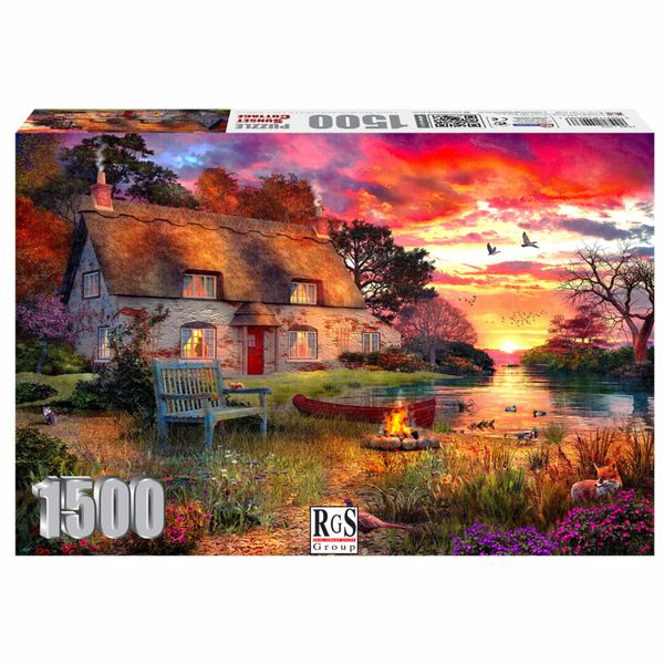 RGS Group Sunset Cottage 1500 Piece Jigsaw Puzzle