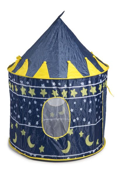 Blue Prince Castle Tent Portable Play Tent For Boys