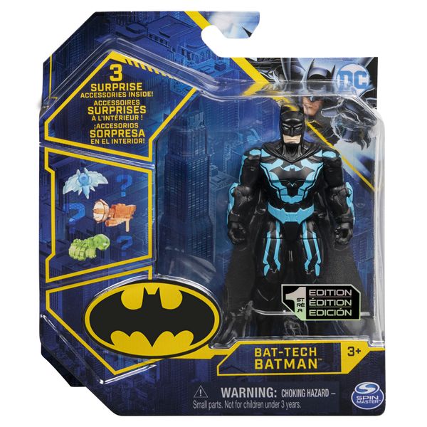 Batman Basic 4" Figure - Bat-Tech 3 Batman
