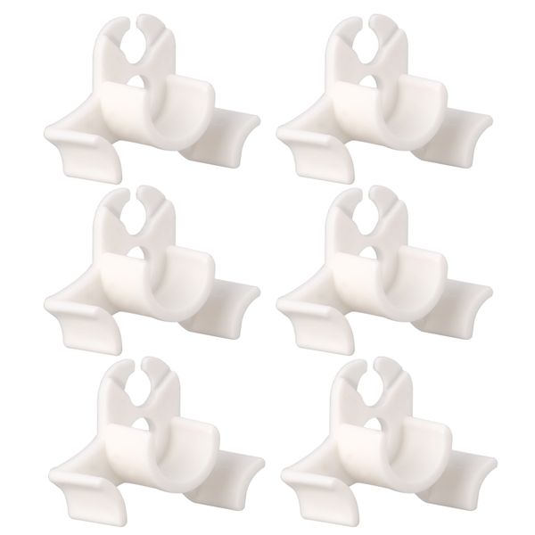 6 Pieces White 90 Degree Plant Benders