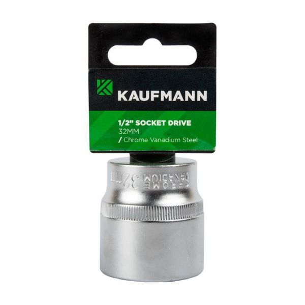 Kaufmann - Socket 1/2 Inch Drive 32mm - 2 Pack