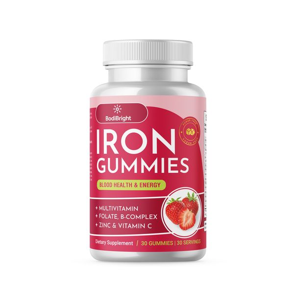 Iron Gummies with Multivitamins - Blood Health &amp; Energy Support